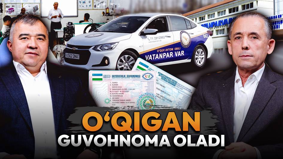 “A1” toifa masalasi, haydovchilarni oʻqitish va guvohnomasini olishdagi asosiy talablar, chetda ishlash imkoniyati haqida “Vatanparvar” tashkiloti rahbariyati bilan suhbat